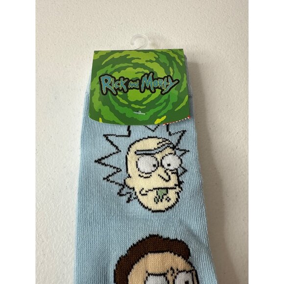 Rick and Morty Men’s Cartoon Crew Socks Funny Graphic Novelty Gift Size 9-13 - Picture 3 of 3